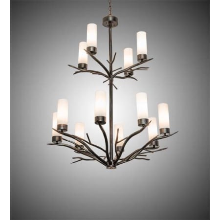 Meyda Tiffany Winter Solstice 12 Light 42" Wide Chandelier Antique Copper / Burnished