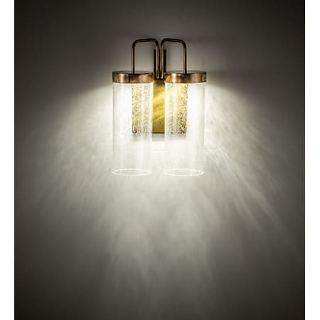 Meyda Tiffany Tryon 11" Tall LED Wall Sconce Gold Matte