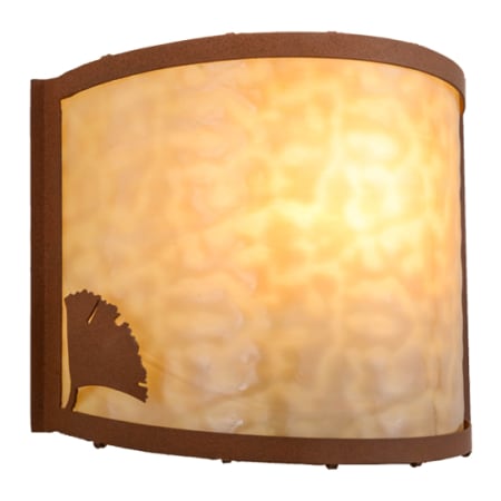 Meyda Tiffany Ginkgo 9" Tall Wall Sconce Earth
