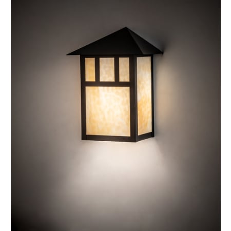 Meyda Tiffany Seneca Double Bar Mission 16" Tall Wall Sconce Craftsman Brown