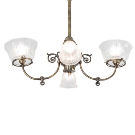 Meyda Tiffany Long Revival Gas and Electric 4 Light 21" Wide Semi-flush Ceiling Fixture N/A