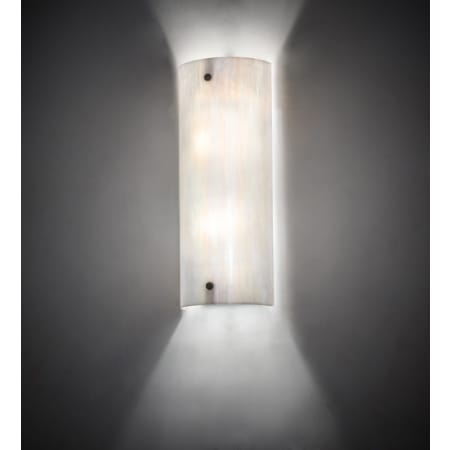 Meyda Tiffany Metro Fusion 2 Light 18" Tall Wall Sconce Textured Black