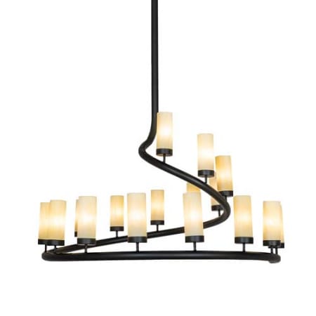 Meyda Tiffany French Horn 17 Light 60" Wide Chandelier N/A