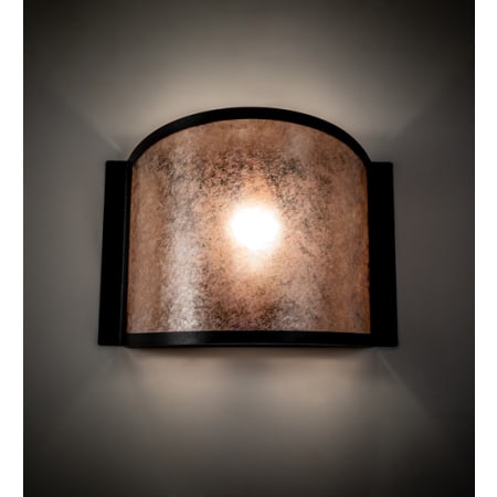 Meyda Tiffany Mission Prime 11" Tall Wall Sconce Textured Black