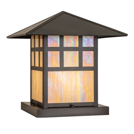Meyda Tiffany Seneca 19" Tall Pier Mount Post Light Craftsman Brown