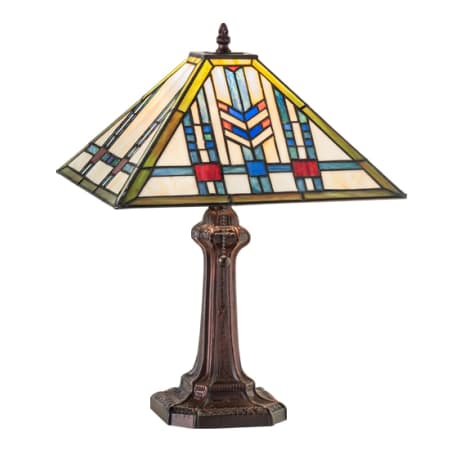 Meyda Tiffany Prairie Wheat 19" Tall Buffet Table Lamp Mahogany Bronze
