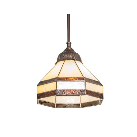 Meyda Tiffany 8" Wide Mini Pendant Mahogany Bronze