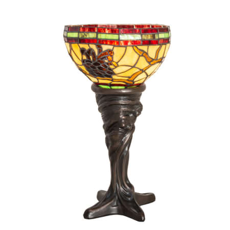 Meyda Tiffany Pinecone 15" Tall Buffet Table Lamp Mahogany Bronze