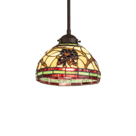 Meyda Tiffany 8" Wide Mini Pendant Oil Rubbed Bronze