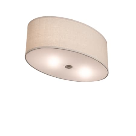 Meyda Tiffany Cilindro Southland 2 Light 24" Wide Semi-Flush Ceiling Fixture Brushed Nickel