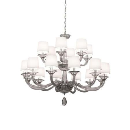 Meyda Tiffany Murano Almaden 18 Light 50" Wide Chandelier Polished Nickel