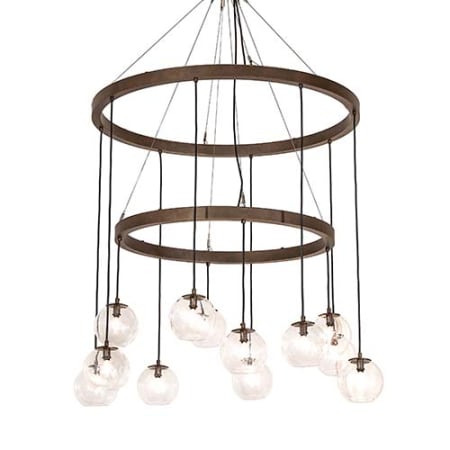 Meyda Tiffany Bola 12 Light 42" Wide Ring Chandelier Bronze