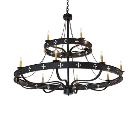 Meyda Tiffany Byzantine 12 Light 60" Wide Taper Candle Style Chandelier N/A