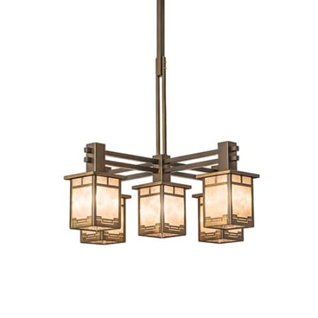 Meyda Tiffany Roylance 5 Light 36" Wide Chandelier Antique Copper