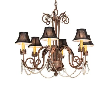 Meyda Tiffany Lindsay 6 Light 30" Wide Crystal Chandelier N/A