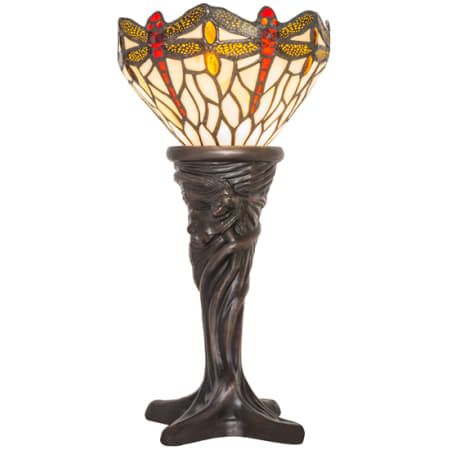 Meyda Tiffany Tiffany Hanginghead Dragonfly 15" Tall Buffet Table Lamp Mahogany Bronze