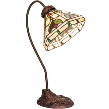 Meyda Tiffany Middleton 18" Tall Gooseneck Table Lamp Mahogany Bronze