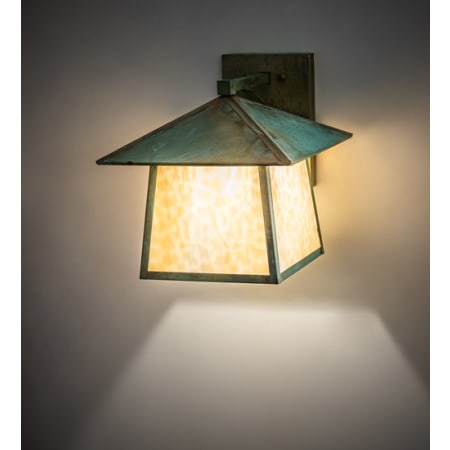 Meyda Tiffany Stillwater 15" Tall Wall Sconce Verdigris