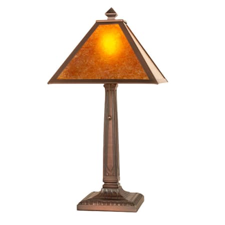 Meyda Tiffany Mission Prime 23" Tall Buffet Table Lamp Mahogany Bronze