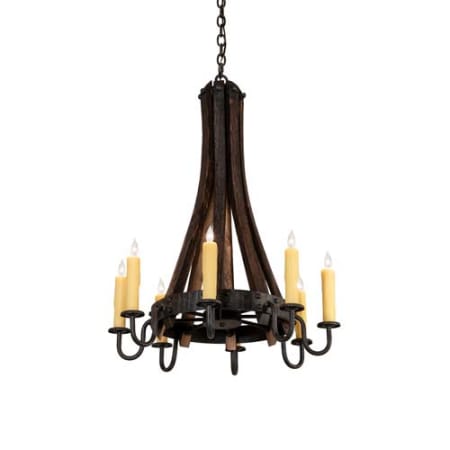 Meyda Tiffany Barrel Stave 8 Light 24" Wide Taper Candle Style Chandelier N/A