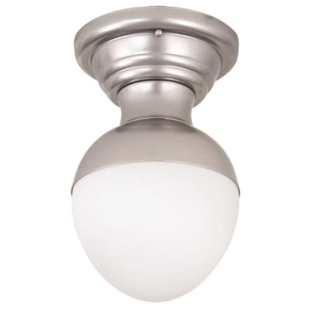 Meyda Tiffany Huevo 9" Wide Semi-Flush Ceiling Fixture - Nickel Finish - Medium Bulb Base Nickel