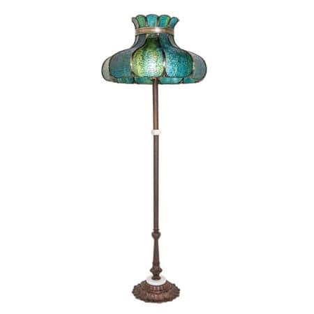 Meyda Tiffany Frederick 3 Light 62" Tall Buffet Floor Lamp Mahogany Bronze