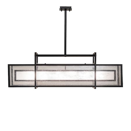 Meyda Tiffany 6 Light 12" Wide Pendant Wrought Iron