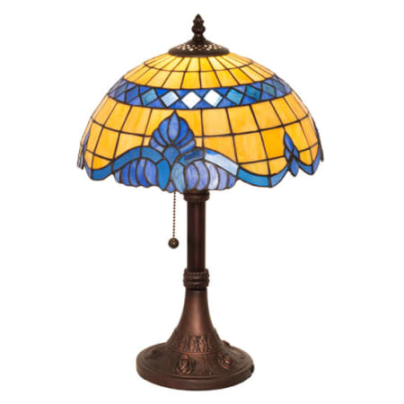 Meyda Tiffany Baroque 17" Tall Buffet Table Lamp Mahogany Bronze