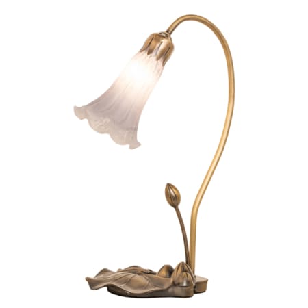 Meyda Tiffany Tiffany Pond Lily 16" Tall Gooseneck Table Lamp Antique Copper