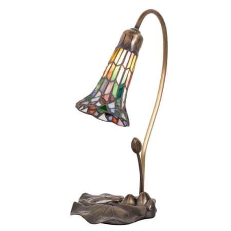 Meyda Tiffany Pond Lily 16" Tall Gooseneck Table Lamp Antique Copper