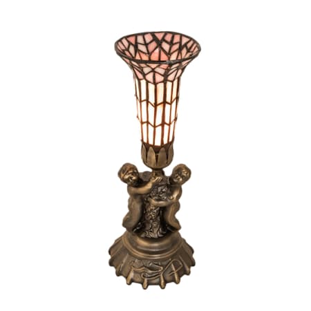 Meyda Tiffany Pond Lily 13" Tall Buffet Table Lamp Antique Brass