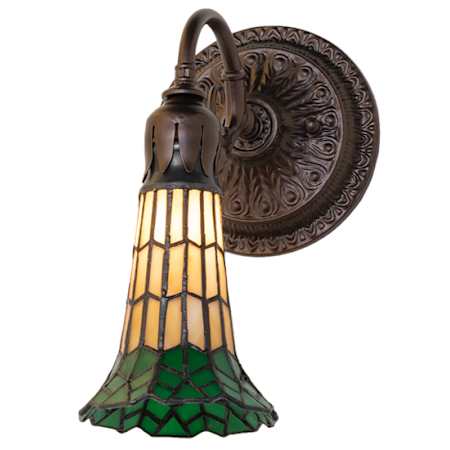 Meyda Tiffany 10" Tall Wall Sconce Mahogany Bronze