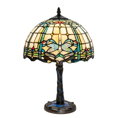 Meyda Tiffany Dragonfly 18" Tall Buffet Table Lamp Mahogany Bronze