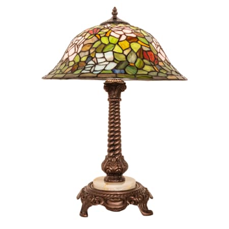 Meyda Tiffany Tiffany Rosebush 23" Tall Buffet Table Lamp Mahogany Bronze