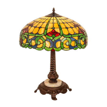 Meyda Tiffany Duffner and Kimberly Colonial 23" Tall Buffet Table Lamp Mahogany Bronze