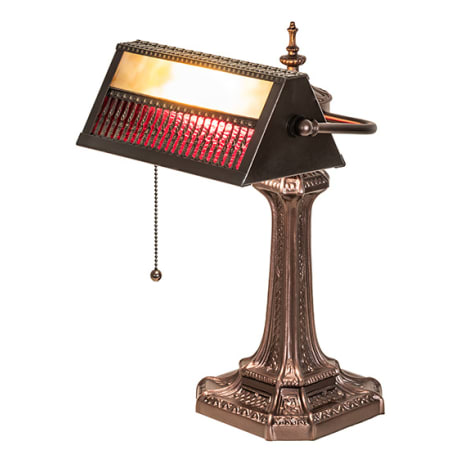 Meyda Tiffany Gothic Mission 16" Tall Buffet Table Lamp Mahogany Bronze