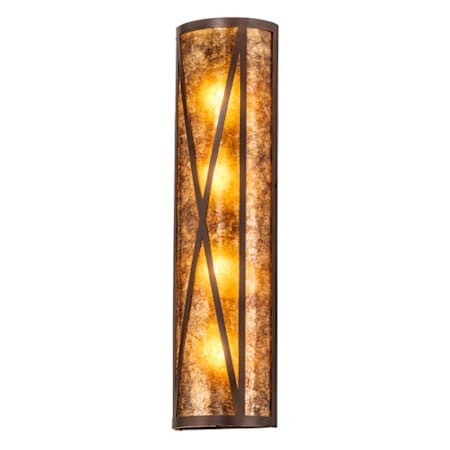 Meyda Tiffany 4 Light 30" Tall Wall Sconce Mahogany Bronze