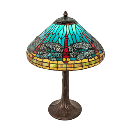 Meyda Tiffany Tiffany Dragonfly 23" Tall Buffet Table Lamp Mahogany Bronze