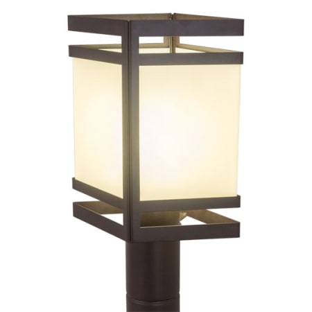 Meyda Tiffany Plaineview 21" Tall Post Light Black