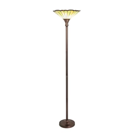 Meyda Tiffany Caprice 72" Tall Buffet Floor Lamp Mahogany Bronze