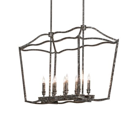 Meyda Tiffany Kitzi 8 Light 34" Wide Taper Candle Style Chandelier Ash