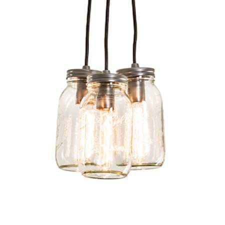 Meyda Tiffany 3 Light 9" Wide Multi Light Pendant Nickel