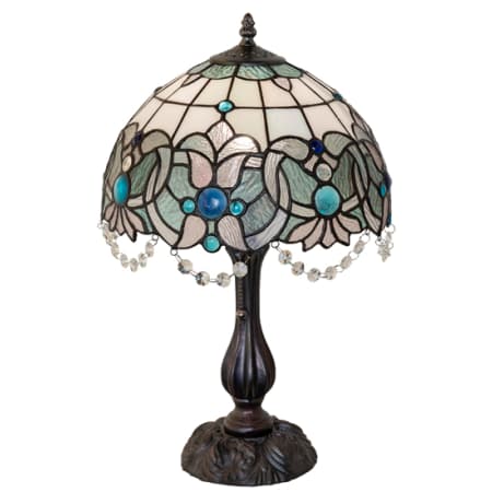 Meyda Tiffany Angelica 20" Tall Buffet Table Lamp Mahogany Bronze