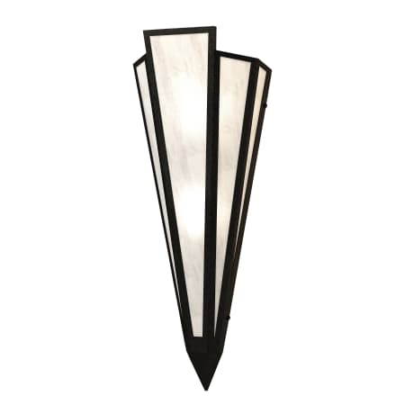 Meyda Tiffany Brum 2 Light 22" Tall Textured Black Wall Sconce Textured Black