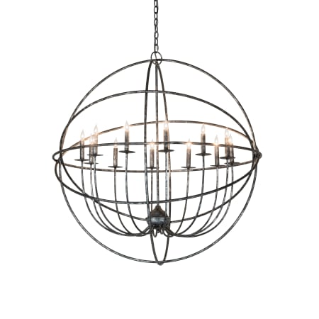 Meyda Tiffany Enerjisi 12 Light 42" Wide Taper Candle Style Chandelier Gunmetal