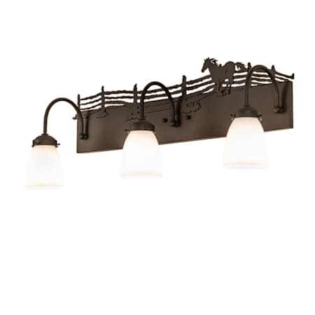 Meyda Tiffany 3 Light 12" Tall Wall Sconce Oil Rubbed Bronze
