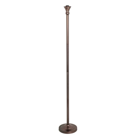 Meyda Tiffany Mica 65" Tall Lamp Base Mahogany Bronze