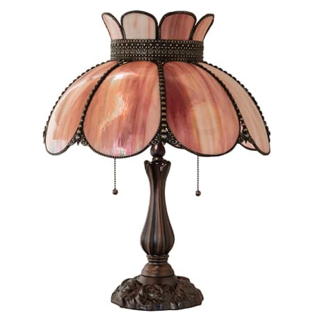 Meyda Tiffany Annabelle 2 Light 22" Tall Buffet Table Lamp Mahogany Bronze