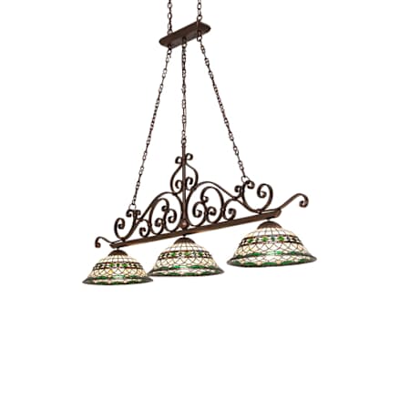 Meyda Tiffany 3 Light 67" Wide Linear Pendant N/A