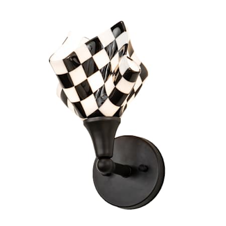 Meyda Tiffany 12" Tall Wall Sconce Nickel